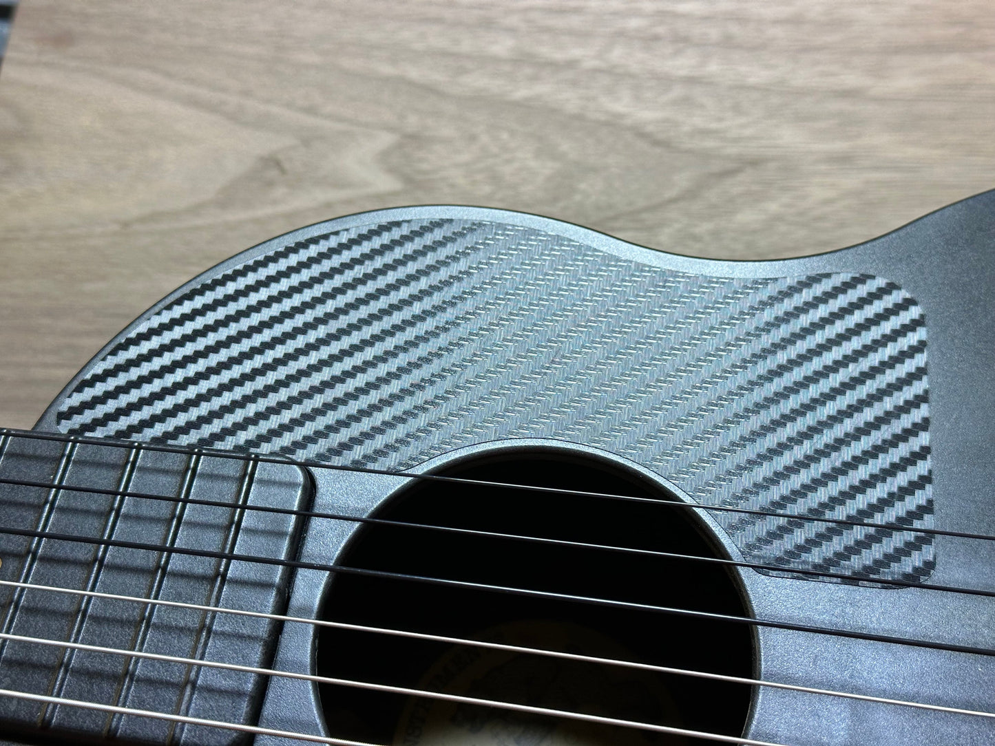 Outdoor Guitarkelele Pick Guard Carbon Fiber Pattern Vinyl