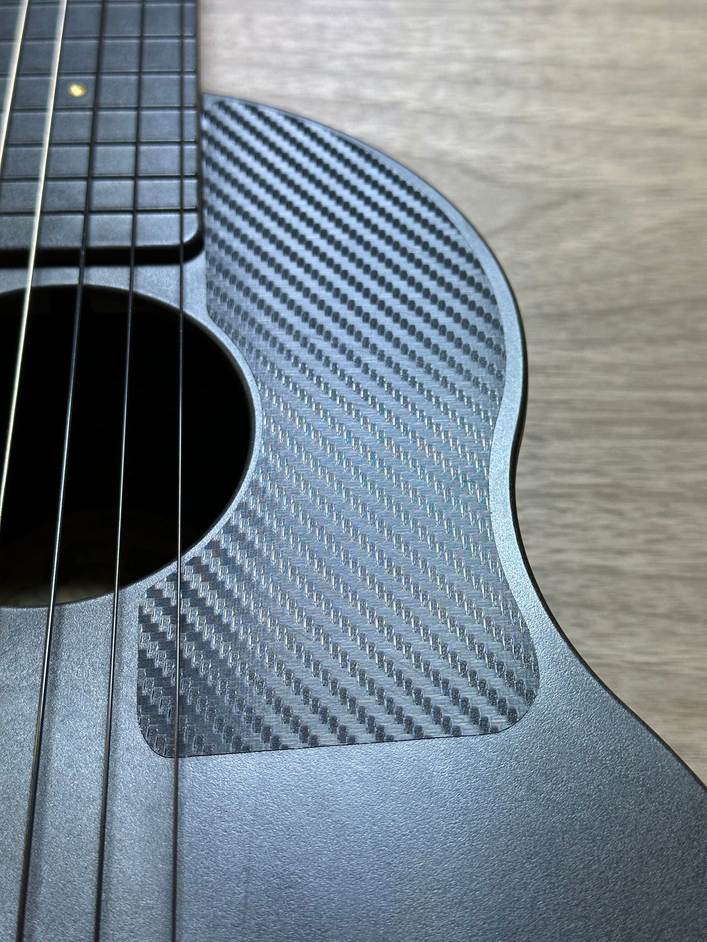 Outdoor Guitarkelele Pick Guard Carbon Fiber Pattern Vinyl